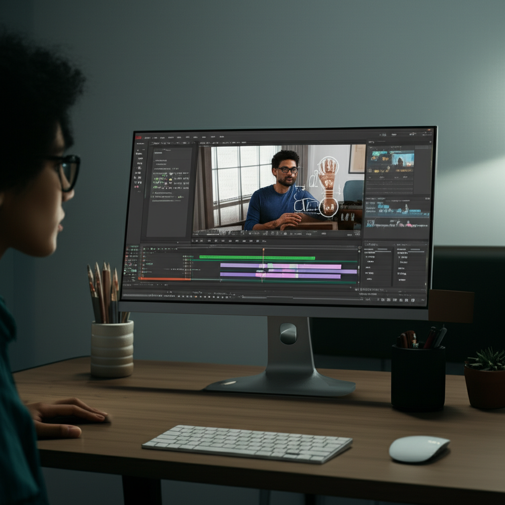 AI hỗ trợ chỉnh sửa video để tạo hiệu ứng chuyên nghiệp 