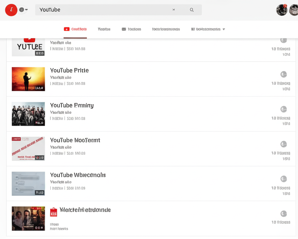 Danh sách các kênh YouTube đối thủ cạnh tranh 
