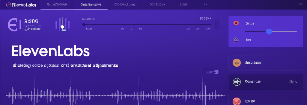 ElevenLabs hiển thị các tùy chọn giọng nói và điều chỉnh cảm xúc