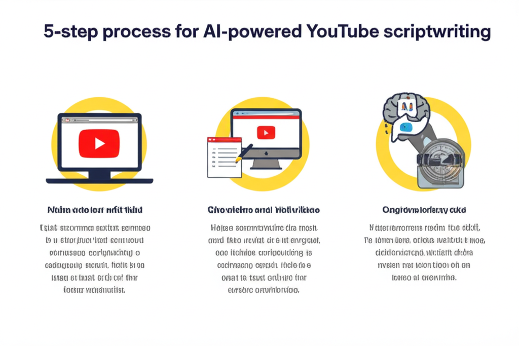 Quy trình 5 bước viết kịch bản video YouTube bằng AI dễ hiểu