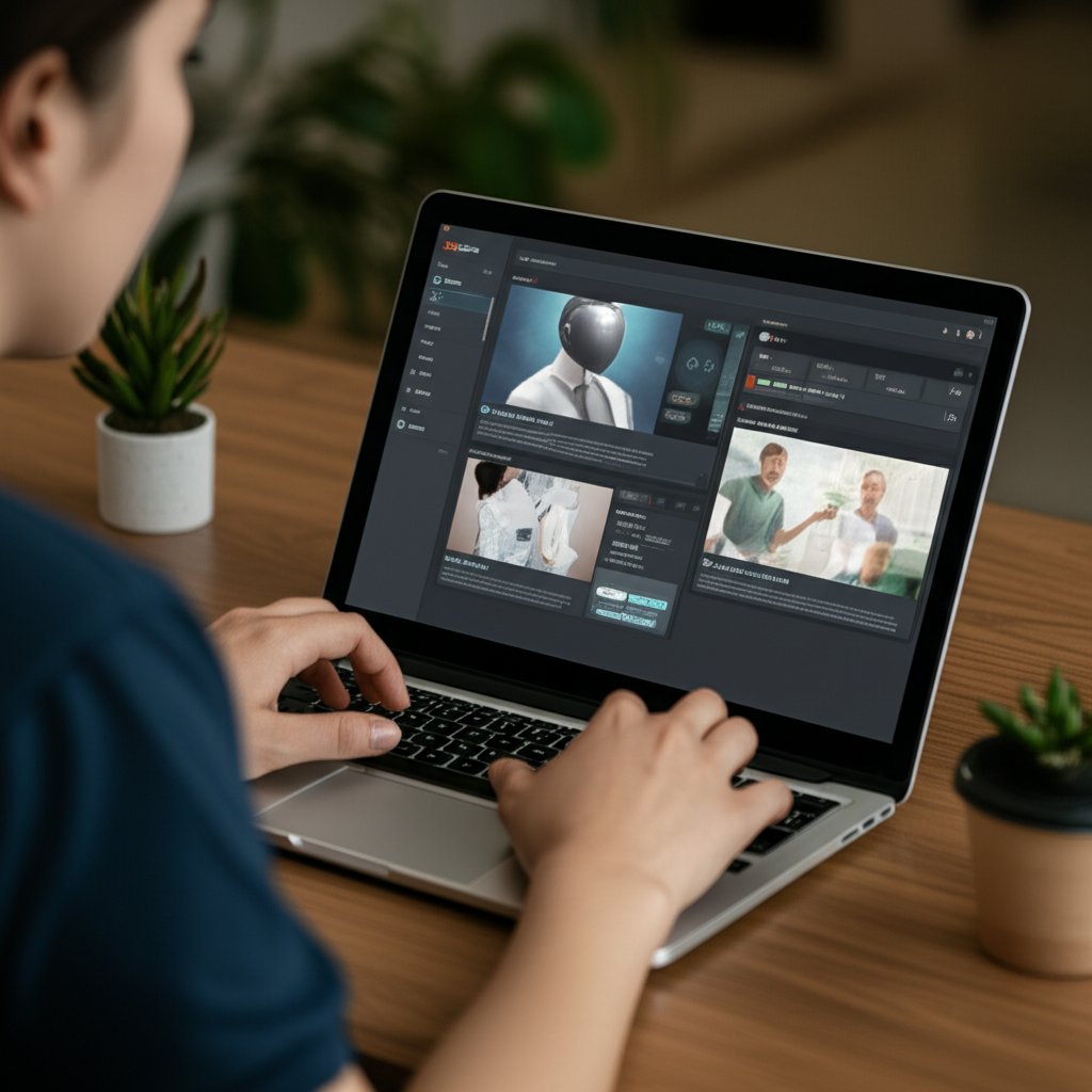 Content creator sử dụng AI để tạo nội dung đa dạng