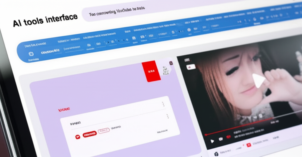 Giao diện các công cụ AI chuyển đổi YouTube sang Reels 