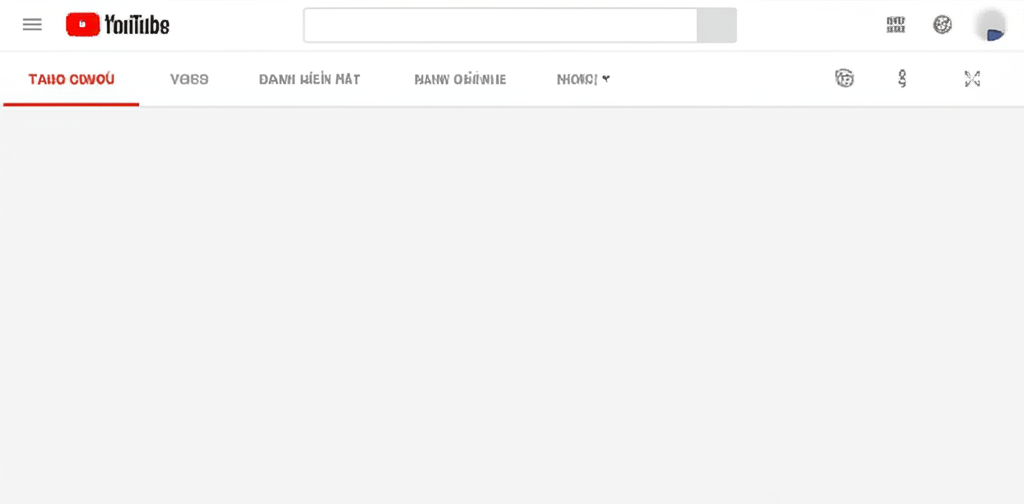 Giao diện cơ bản của kênh YouTube sau khi tạo 