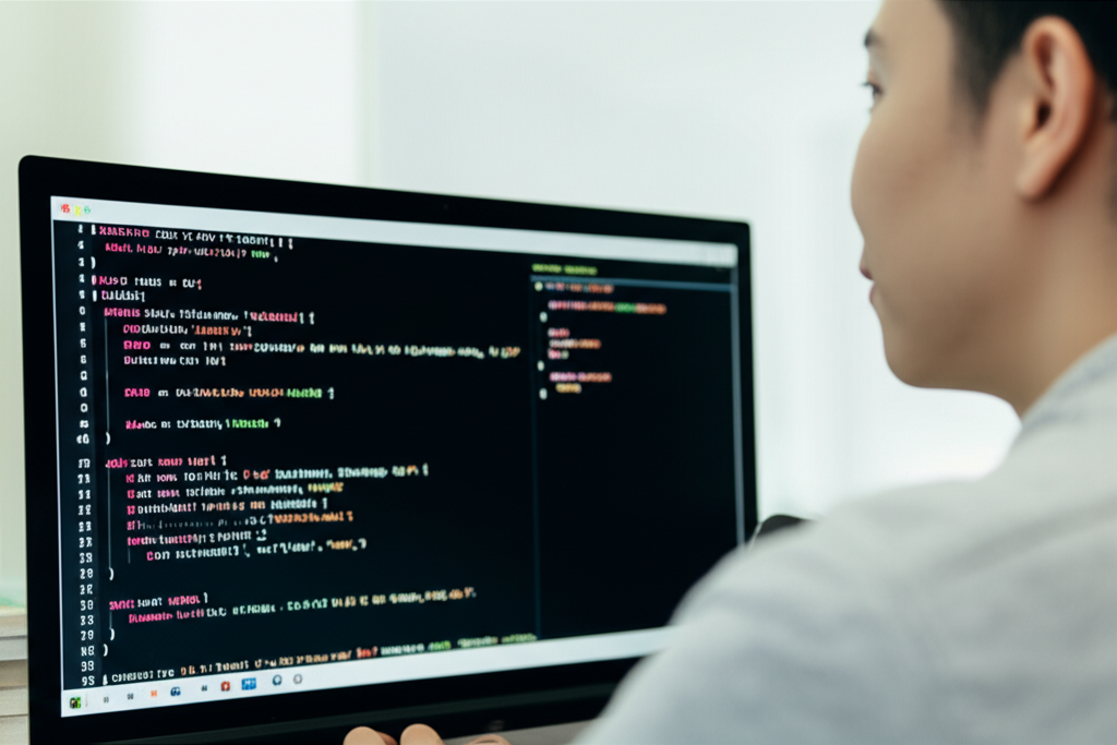 Người học đang tham gia khóa học AI trực tuyến