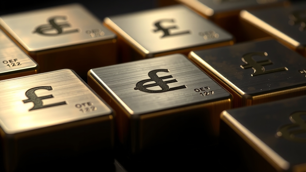 Biểu tượng tài chính đúc từ kim loại xước sang trọng 